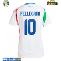 Italien Lorenzo Pellegrini #10 Auswärtstrikot Frauen EM 2024 Kurzarm
